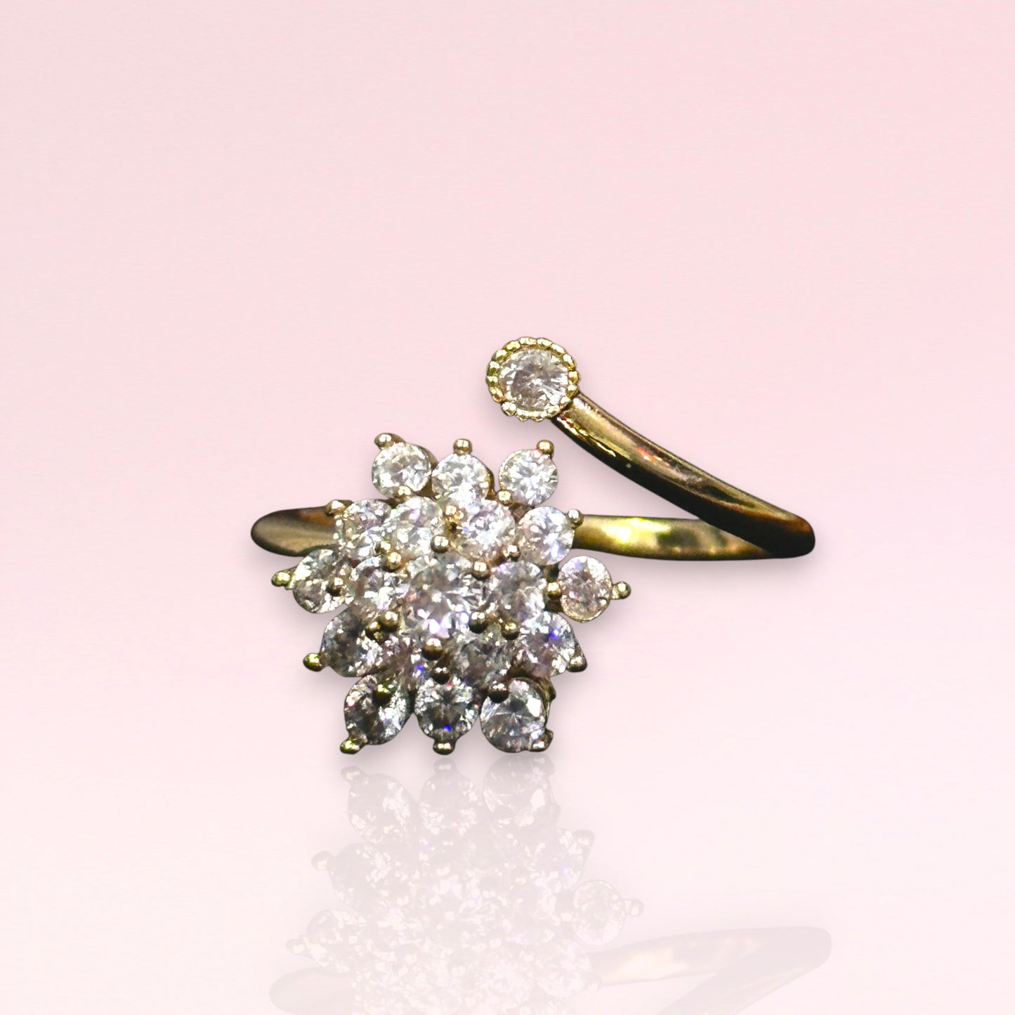 Rotating Snowflake Ring - Adjustable