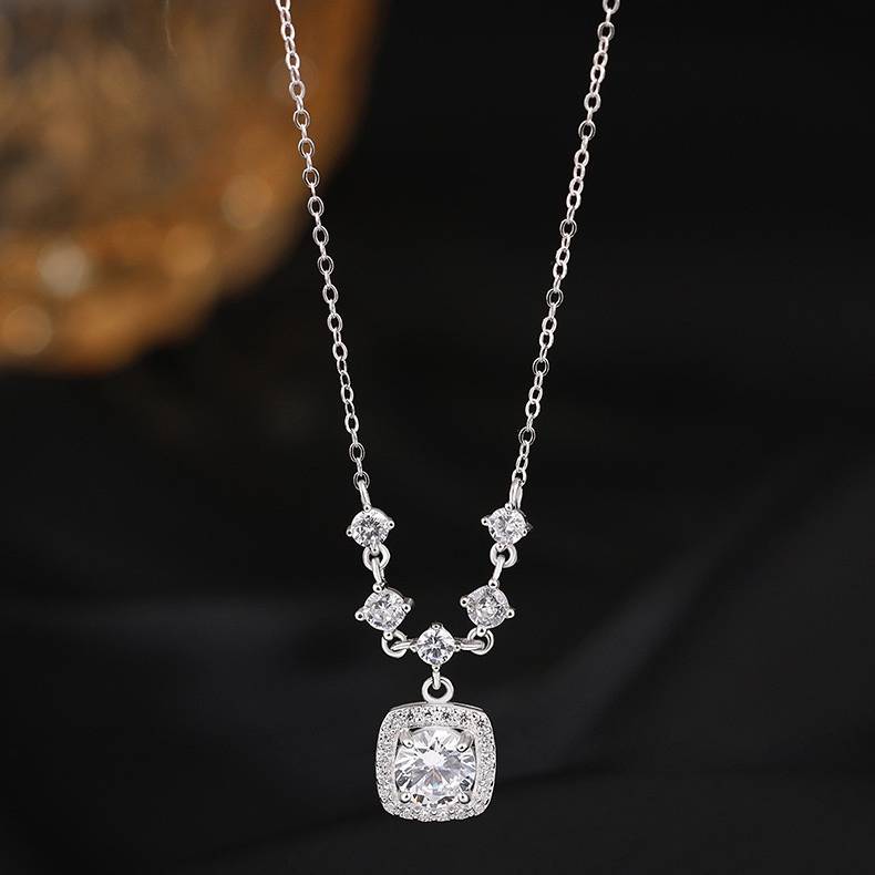 Sparkle Cube Full Diamond Pendant