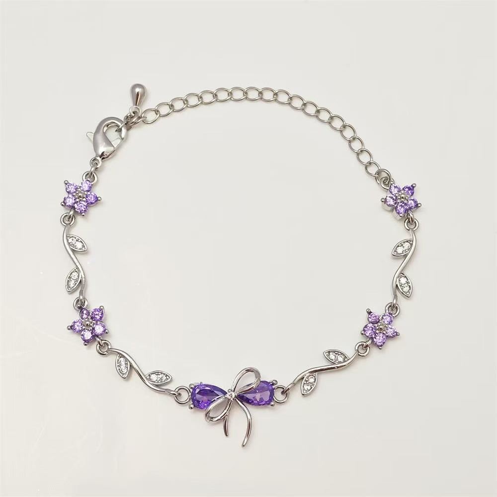 Blossom bracelet -Purple