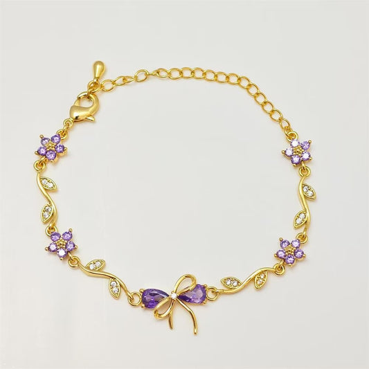 Blossom bracelet -Purple