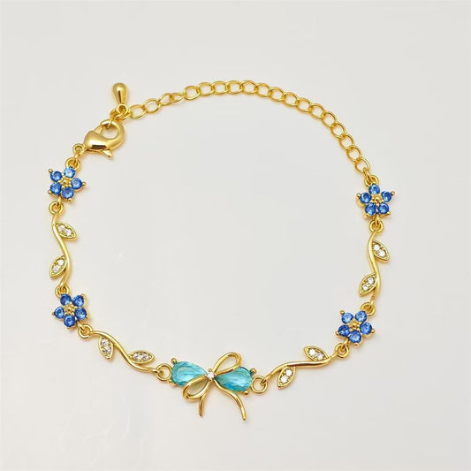Blossom bracelet -Blue