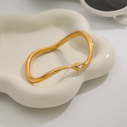 Crystal Accent Bangle Bracelet Set