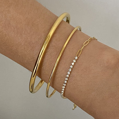 Aurora Gold Bangle & Bracelet Set