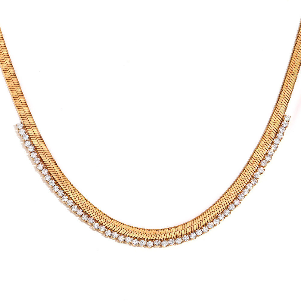 Double-Row Diamond Necklace