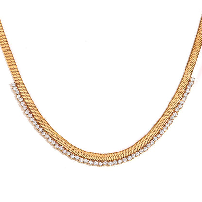 Double-Row Diamond Necklace