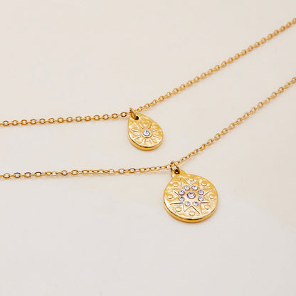Aurora Layered Gold Necklace Set