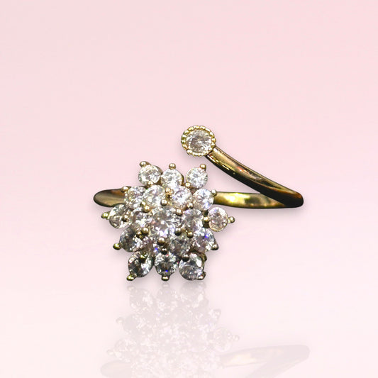 Rotating Snowflake Ring - Adjustable