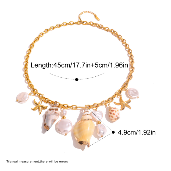 Ocean Dreams Necklaces Collection| Multiple Shell & Gold Charm Styles - Image 6